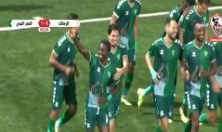 الزمالك يتعادل 1-1 مع النصر الليبي بالشوط الأول في مهرجان اعتزال خالد حسين