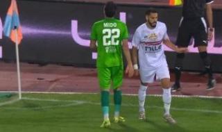 التعادل السلبى يسيطر على أول 30 دقيقة بين الزمالك والمصرى وخروج شيكابالا