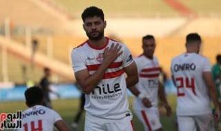 مصطفى شلبي يتقدم للزمالك فى شباك إنيمبا النيجيري بالدقيقة 29