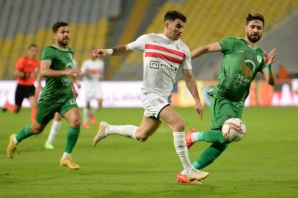 المصري يتقدم على الزمالك بهدف الشامي في الشوط الأول